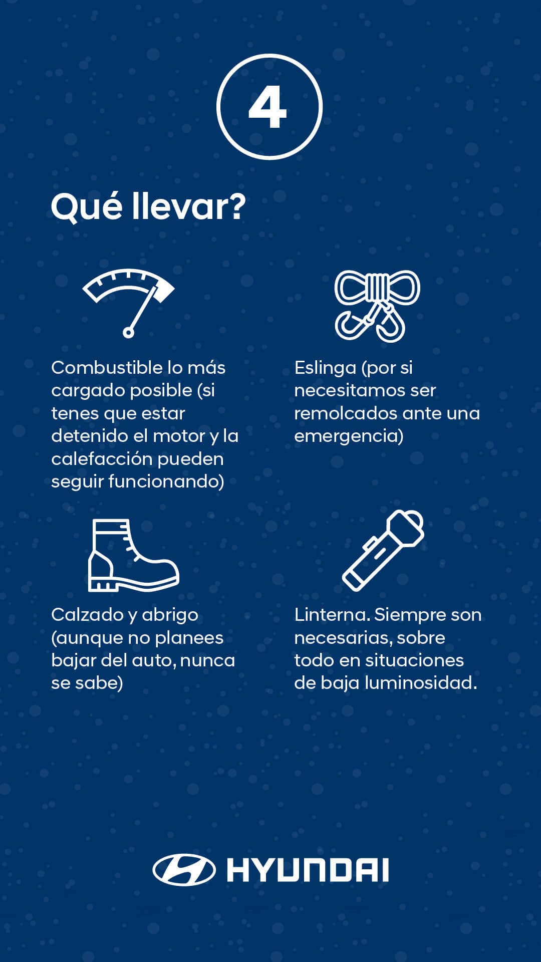 Consejos para la nieve hyundai